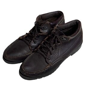 Vintage Dexter Dark Brown Leather Lace Up Chukka Boots Made in USA 7.5